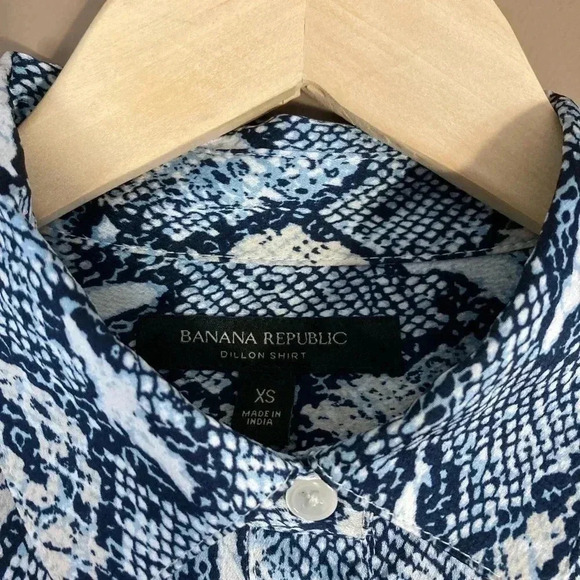 Banana  republic snake print blue grey Dillon - Picture 2 of 2